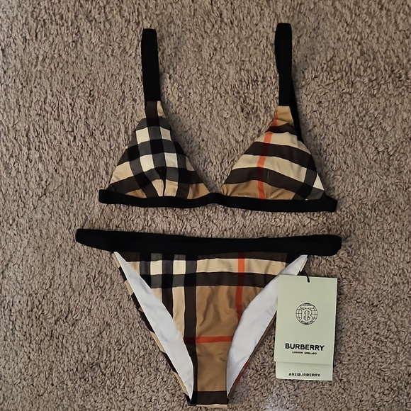 Burberry Plaid Bikini - Picture 1 of 4